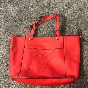 Guess tote bag red
